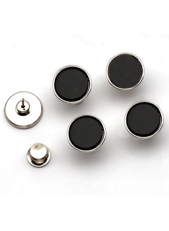 BeeSpring 12 PCS Adjustable Buttons for Jeans, 17mm Removable Button No Sew Buttons Jean Replacement Buttons Instant Buttons Jeans Swing Crafts DIY (Black) - Image 3