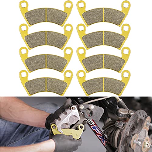 Yoursme Front & Rear Ceramic Brake Pads Set Fits for 2017-2021 Polaris Ranger Crew XP 1000 Replacement Brake Pads 4 Sets - Image 1