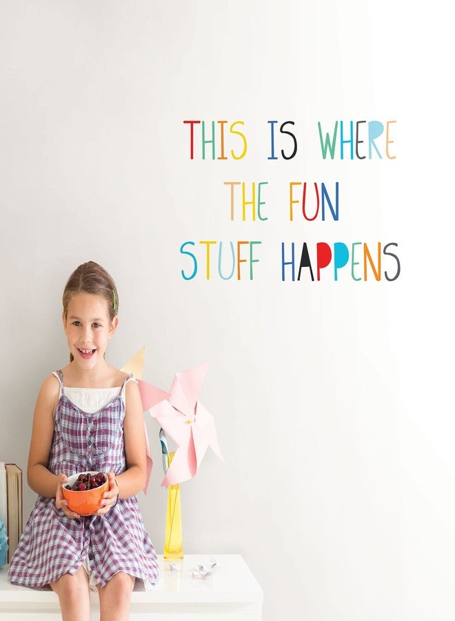 WallPops DWPQ2703 Fun Stuff Wall Quote, Multicolor - Image 2
