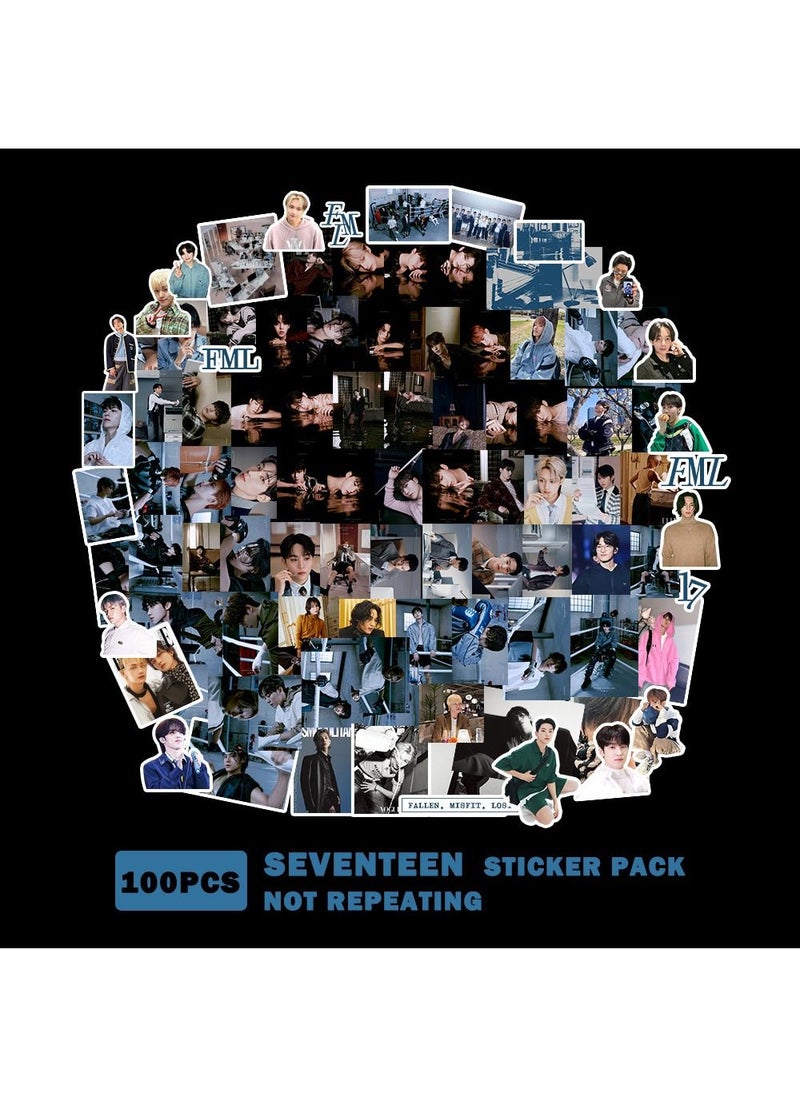 EHOME - 100 Pcs Kpop Stickers SEVENTEEN 10th Mini Album FML Temptation Combination Sticker Pack For Fans Collection Gifts - Image 1