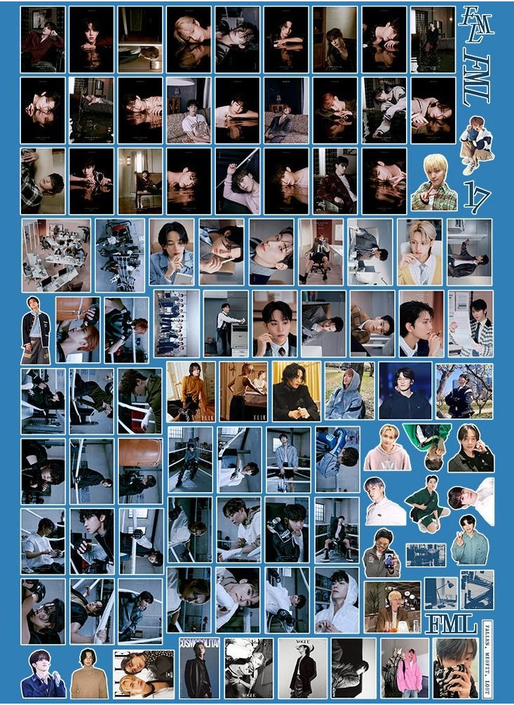 EHOME - 100 Pcs Kpop Stickers SEVENTEEN 10th Mini Album FML Temptation Combination Sticker Pack For Fans Collection Gifts - Image 1