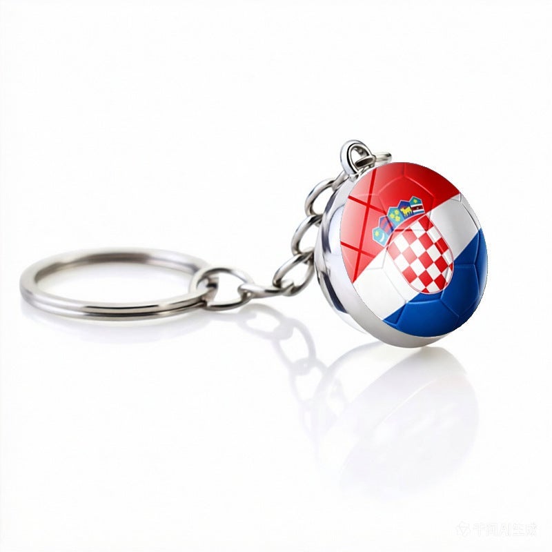 2026 FIFA World Cup USA Canada Mexico Zinc Alloy Keychain Fan Souvenir Mascot Pendant - Image 1
