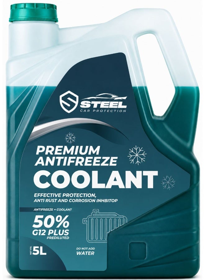 SHIELD STEEL ANTIFREEZE GREEN COOLANT  50% 5 Liters