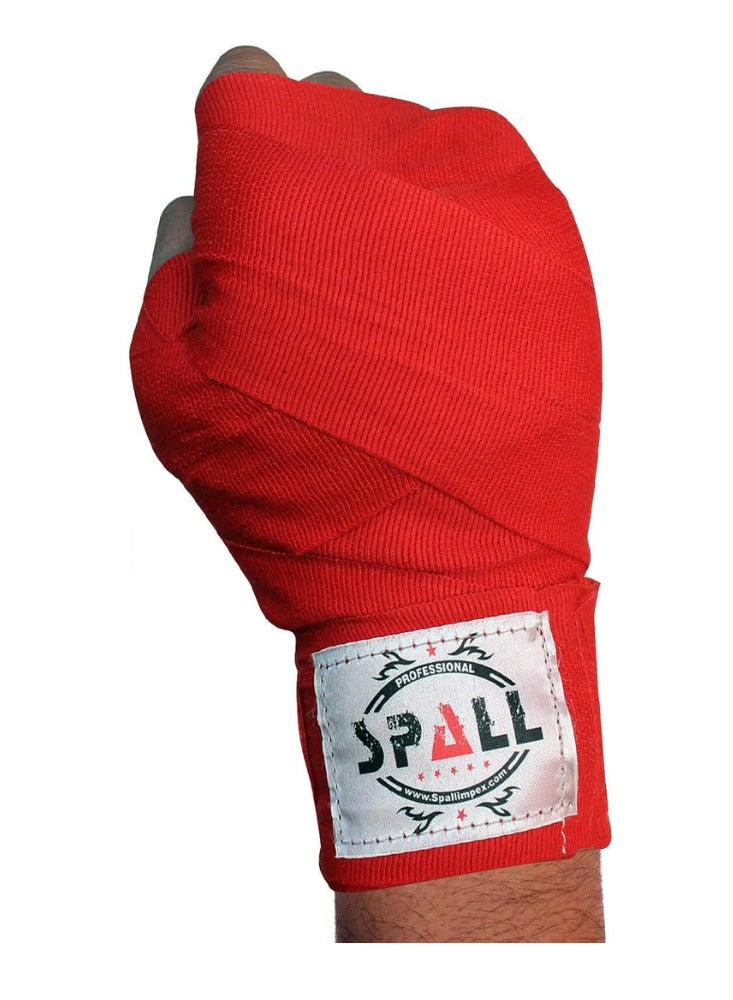 سبال لفائف اليد 4.5 متر لحماية اليد لمواي تاي والكيك بوكسينج واللياقة البدنية والملاكمة والتمرين في صالة الألعاب الرياضية أو تدريب اللكمات MMA مثالية للرجال والنساء - Image 1