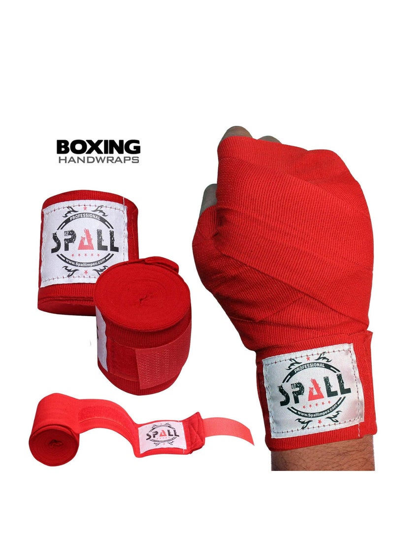 سبال لفائف اليد 4.5 متر لحماية اليد لمواي تاي والكيك بوكسينج واللياقة البدنية والملاكمة والتمرين في صالة الألعاب الرياضية أو تدريب اللكمات MMA مثالية للرجال والنساء - Image 2