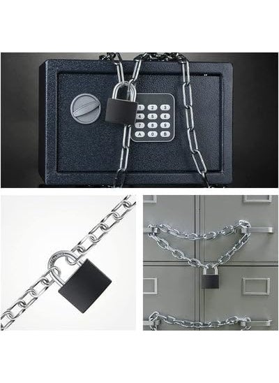 HEADLY HeavyDuty Themis Shot Shackle Steel Padlock 63 MM Lock and 3 Keys Copper Cylinder Padlock Security Lock for Garage Door Shutter Gates  - Image 2
