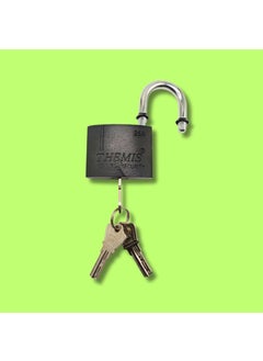 HEADLY HeavyDuty Themis Shot Shackle Steel Padlock 63 MM Lock and 3 Keys Copper Cylinder Padlock Security Lock for Garage Door Shutter Gates  - Image 1