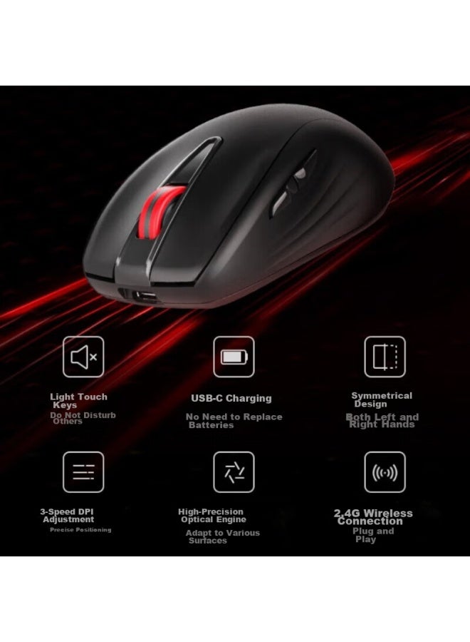 Thinkpad Lenovo Wireless Quiet Mouse, Ergonomic Design, Gaming And Office Mouse, High-precision Engine Suitable For Various Scenarios - Image 5