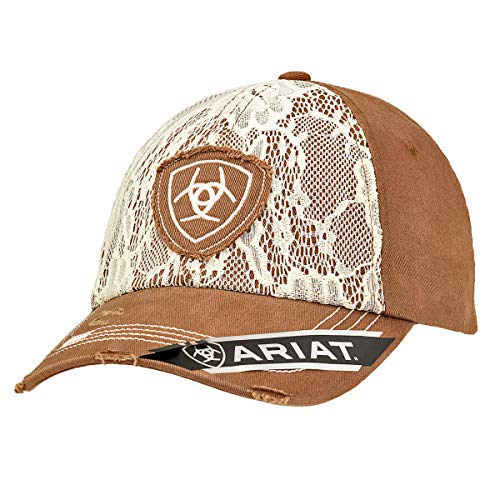 ARIAT Women's Adjustable Lace Front Cap, Brown, One Size - Image 3