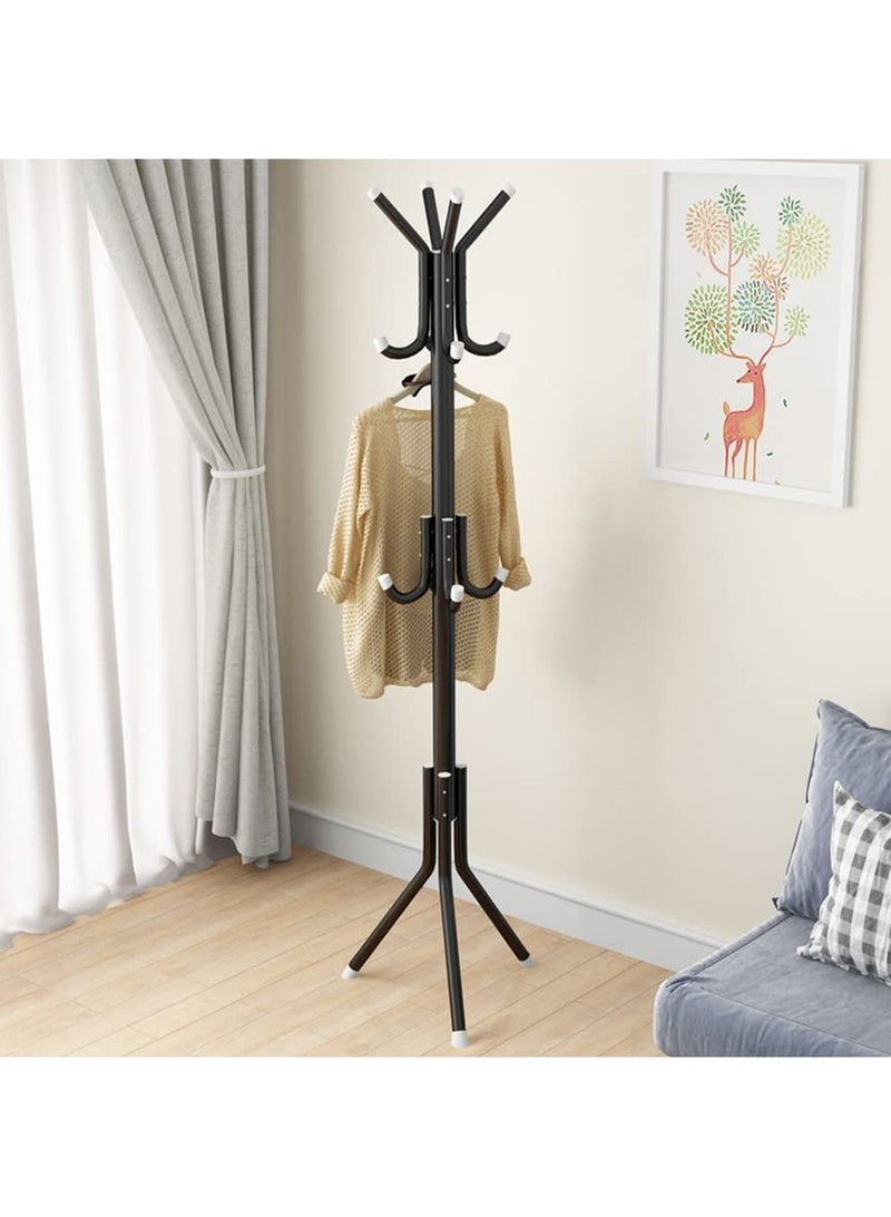 DubaiGallery Coat Stands Coat Racks Metal Coat Rack Coat Stand Metal Hat Coat Stand Heavy Bedroom Hallway Free Standing Clothes Hat Rack Hangers Free-Standing Hanger Rack - Image 3