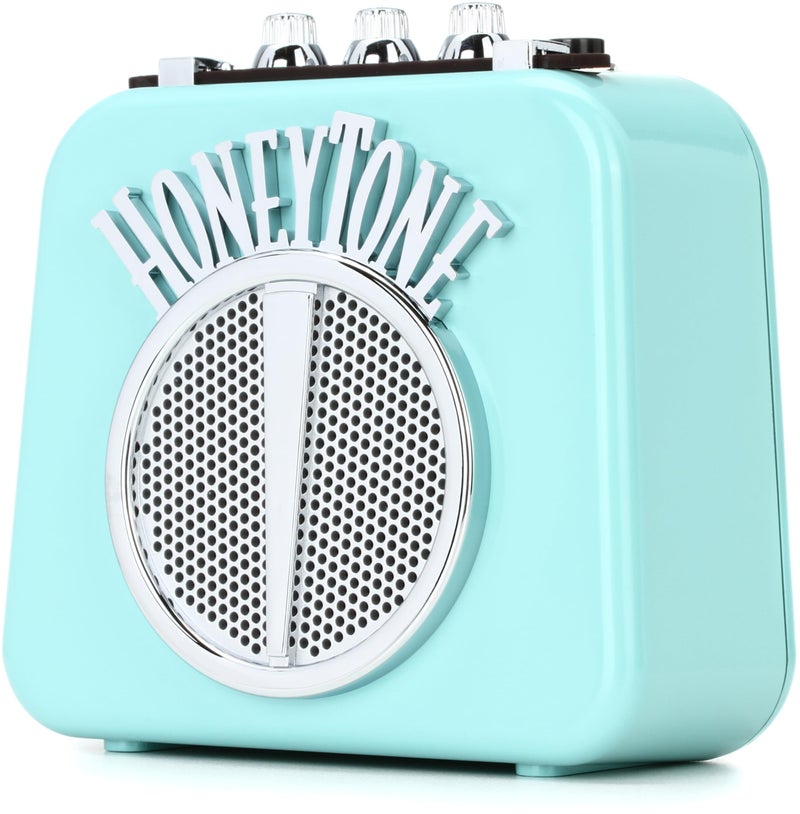 Danelectro Honeytone N-10 Guitar Mini Amp, Aqua - Image 1