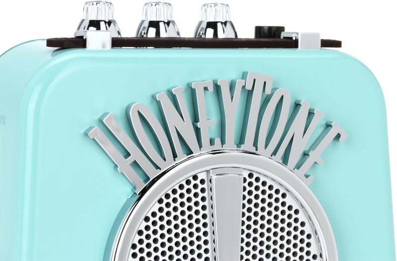 Danelectro Honeytone N-10 Guitar Mini Amp, Aqua - Image 4