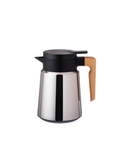 Stainless steel thermos from the inside and from the outside with a wooden handle with a capacity of 1 liter - pzsku/Z318F2A948683944C9C9AZ/45/_/1676903290/1d63fcb3-0e29-4c71-bd87-2291f89b8747