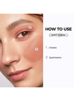 SACE LADY SACE LADY Blush Stick for Cheeks, Cream Blush Makeup Easy to Blend & Long Lasting, Smooth Natural Make Up for Face Eyes Lips (03 Soft Cora, 1pc)  - Image 5