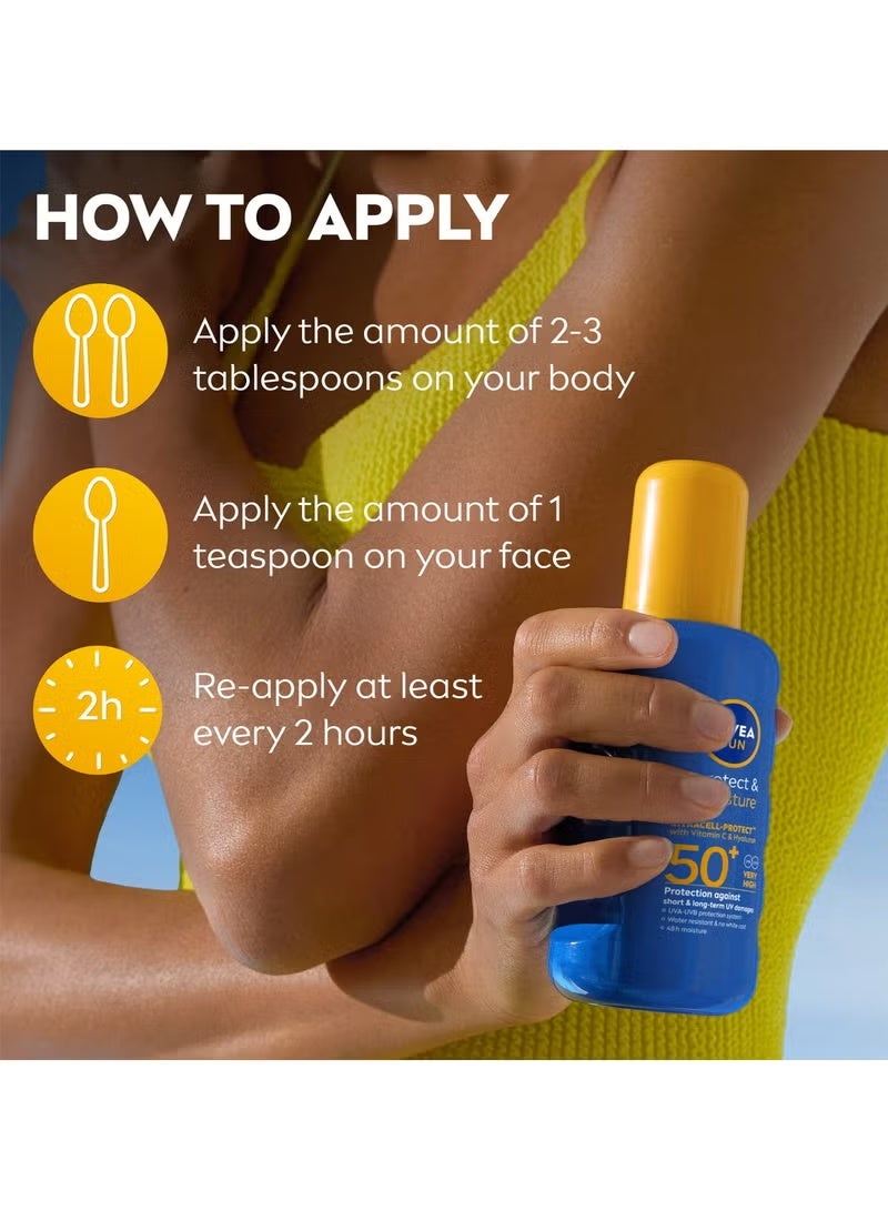 نيفيا بخاخ واقي الشمس للترطيب والحماية SPF 50+ (200 مل) - Image 2