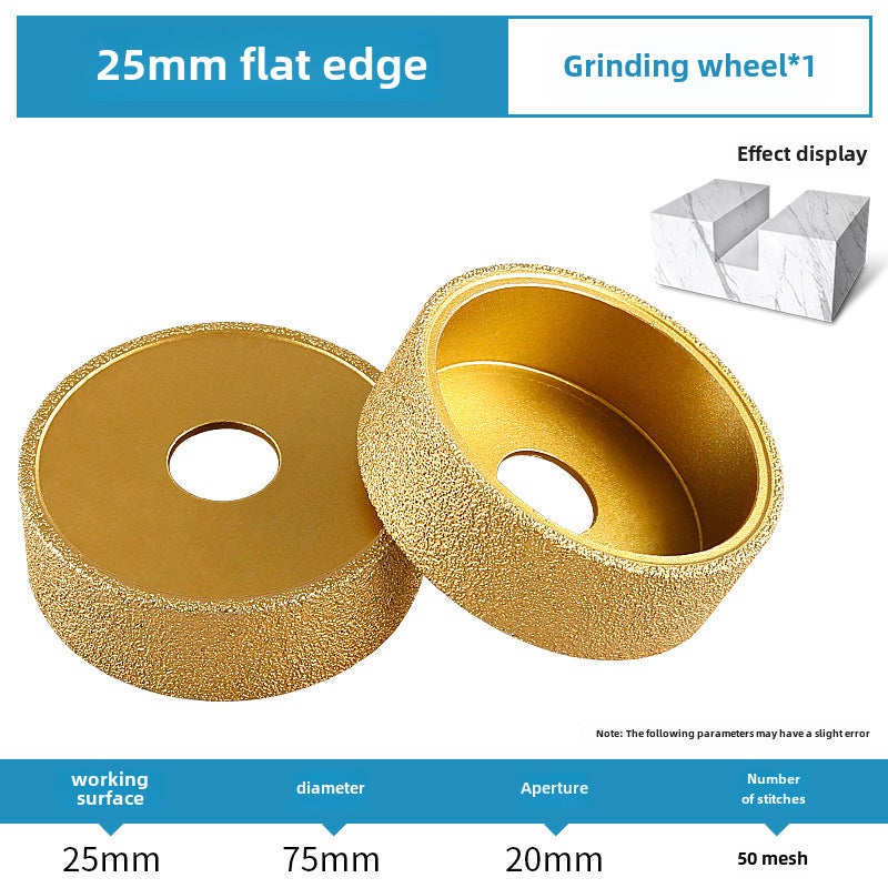 Stone Grinding Tool: Compact Size - Hardened Alloy Construction, Precise Direct Edge Design, High-Quality Grinding Wheel for Stone Processing Professionals and DIY Enthusiasts - Image 1