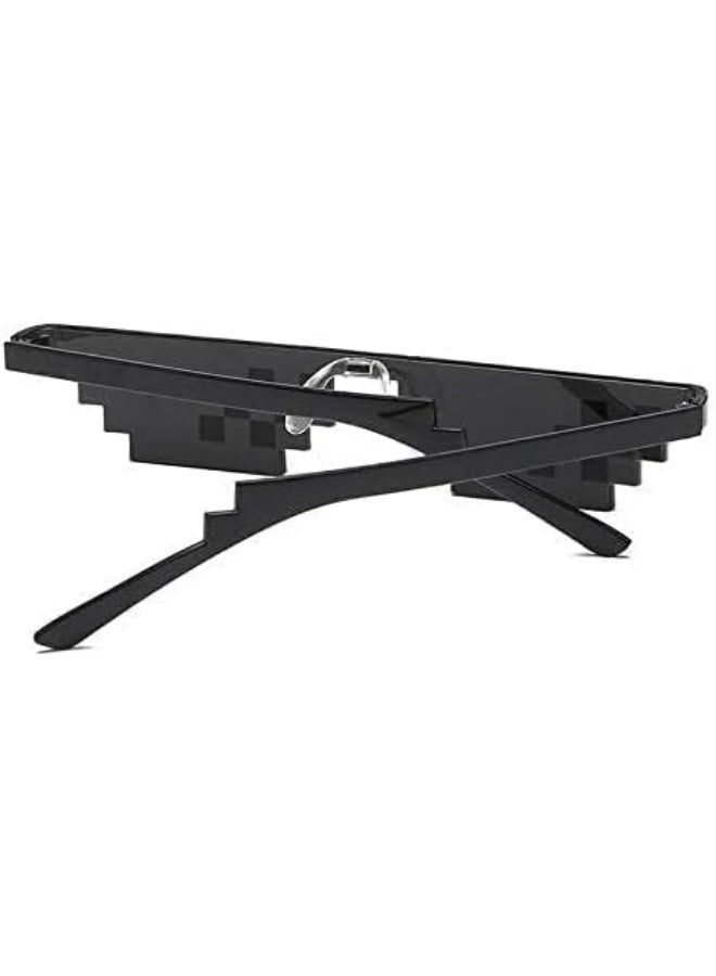 Slim Rectangular Sunglasses with Black Frame – Modern Bold Design – Suitable for Outings and Casual Style