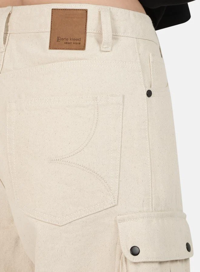 Take Two Styli Women High Rise Relaxed Fit Cargo Jeans By Bene Kleed