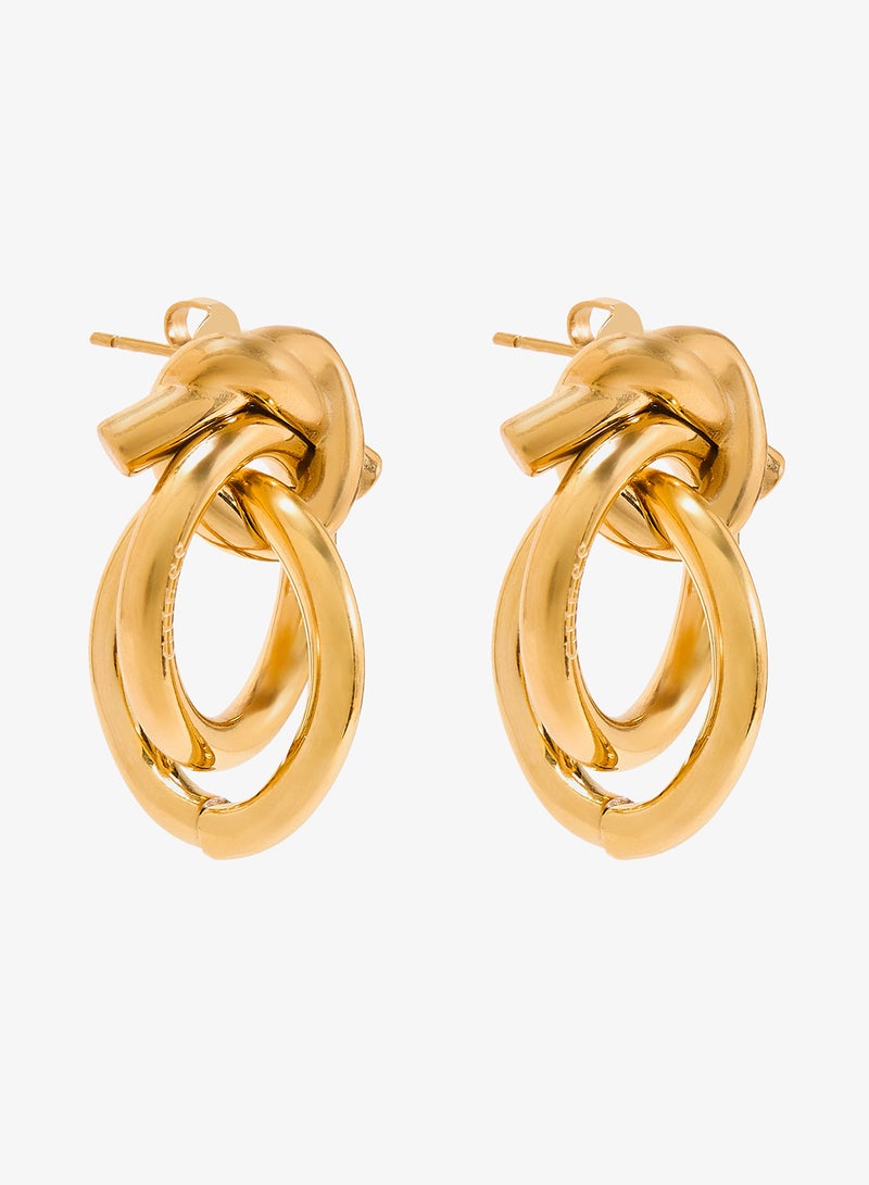 GUESS Hold Me Tight Non-Logo Earrings - Image 1