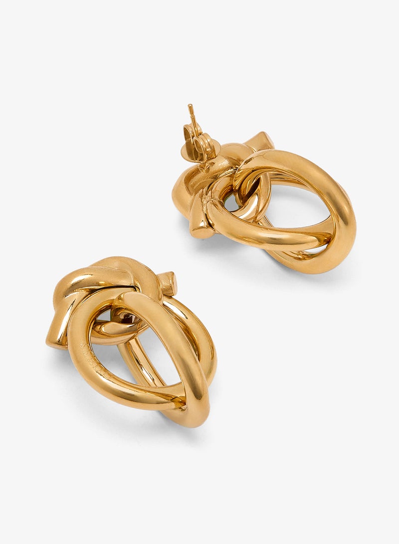 GUESS Hold Me Tight Non-Logo Earrings - Image 2