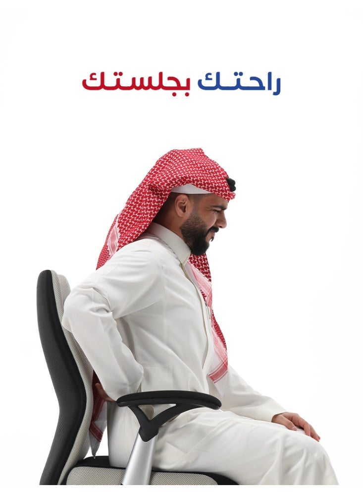 ريست وسادة دعم أسفل الظهر - دعم مريح للظهر من إسفنج الذاكرة لتخفيف الألم وتصحيح الوضعية والراحة - وسادة ظهر تقويمية لكرسي المكتب ومقعد السيارة والاستخدام المنزلي - Image 4