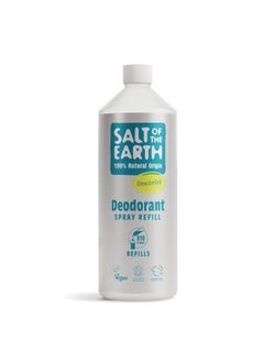 Salt of the Earth Natural Unisex Deodorant Spray Unscented Refill 1 Litre