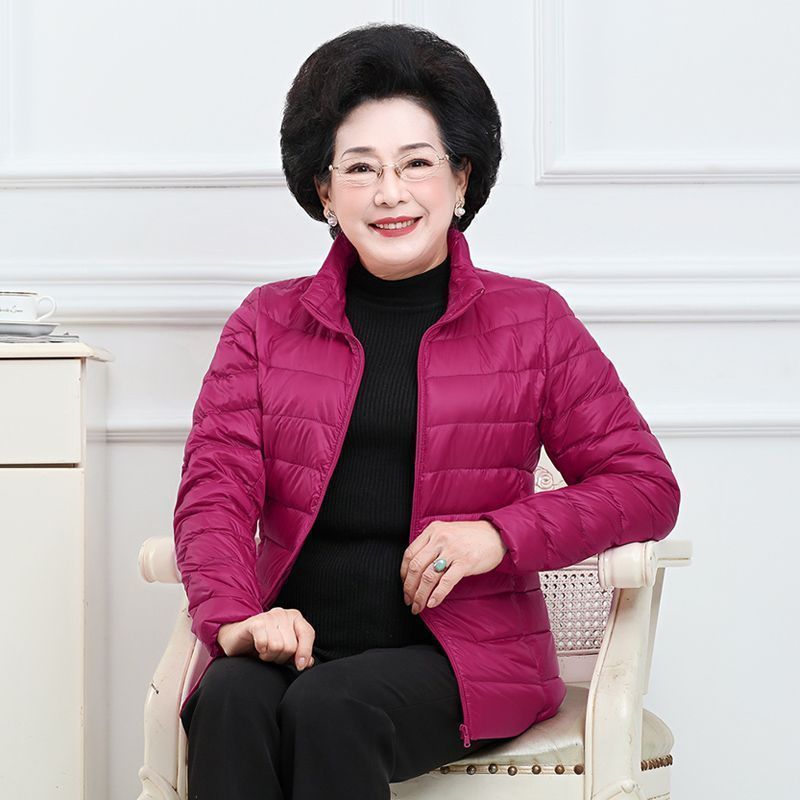 2024 New Lightweight Down Cotton Coat for Elderly Women Jujube  - Image 3
