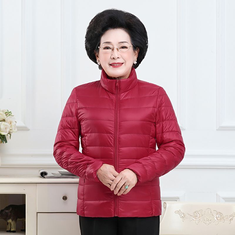 2024 New Lightweight Down Cotton Coat for Elderly Women Jujube  - Image 4