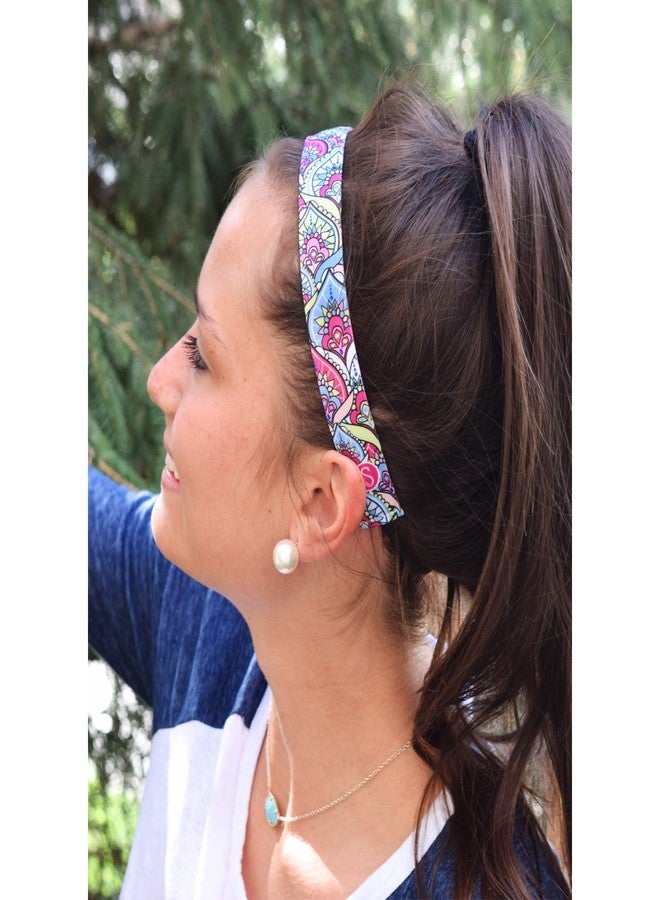 Sweaty Bands Womens Girls Headband - Non-Slip Velvet-Lined Sport Hairband - Weekender Fuschia - Image 2