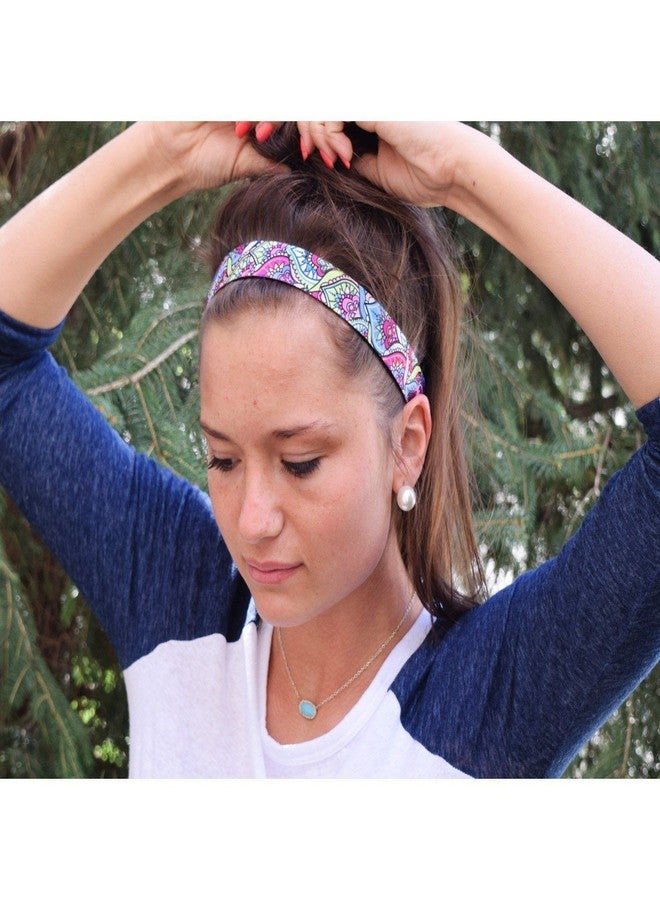 Sweaty Bands Womens Girls Headband - Non-Slip Velvet-Lined Sport Hairband - Weekender Fuschia - Image 3