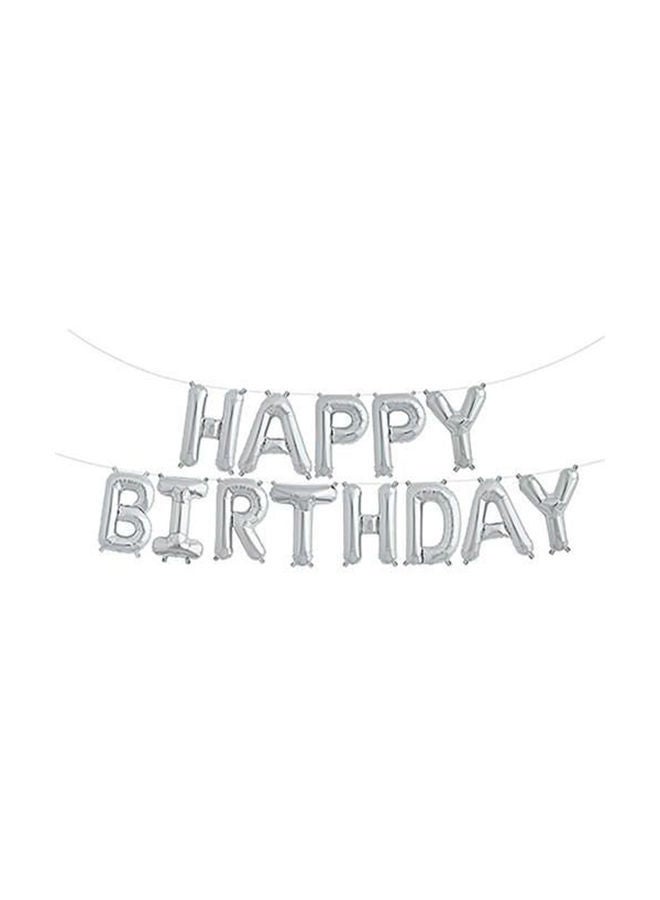 NIBEMINENT 13-Piece Letter Happy Birthday Decorative Balloon Set 16inch