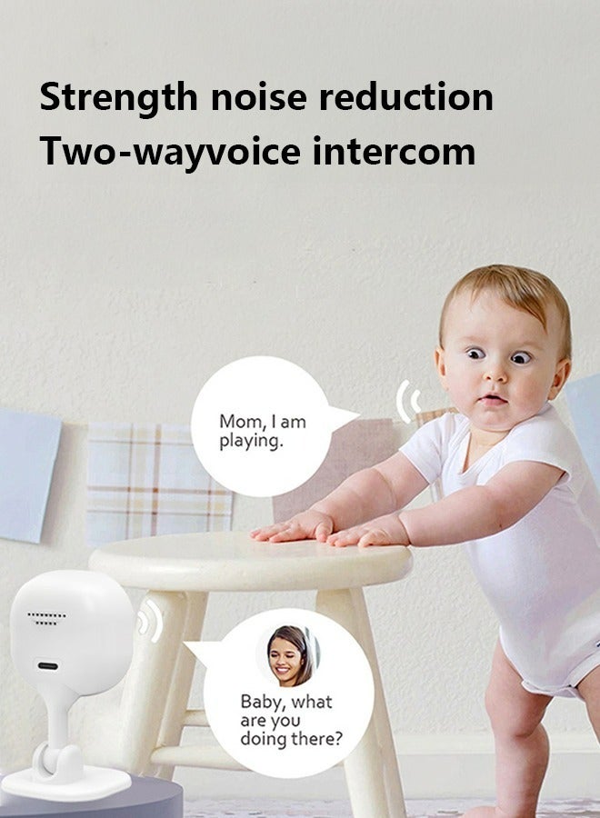 Beauenty Indoor Surveillance Camera, 1080p HD Video, Live Transmission Mobile Phone App, WiFi Camera, Baby Monitor with Camera, Continuous Power Supply, Two-Way Audio, Motion Sensor, Night Vision - Image 2