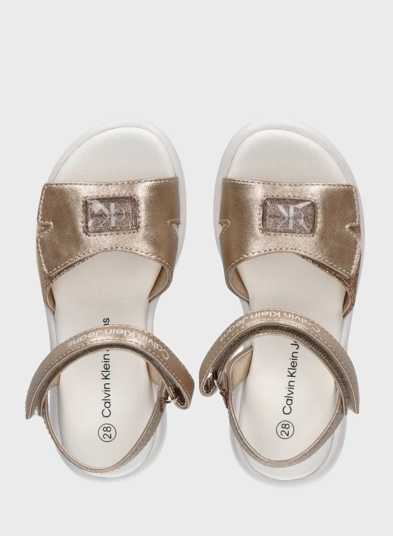 Calvin Klein Jeans Kids Velcro Sandals