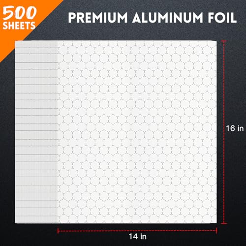 EcoDispose Pre-Cut Insulated Foil Sandwich Wrap Sheets for Hot Food, Grease-Resistant, 14 x 16 Inches, 500 PCS - Image 2