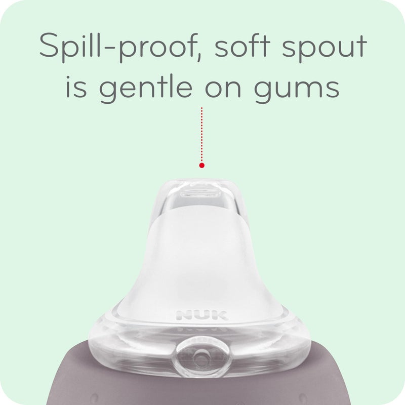 NUK Replacement Silicone Spout for NUK Active and Learner Cups, Clear, Pack of 3 - Image 2