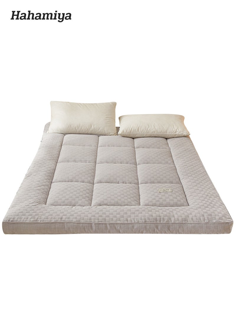 Hahamiya Luxury Mattress, 9cm Thickened Design, 10% Soy Fiber + 90% Hollow Fiber Scientific Filling, Lyocell Tencel Fabric, Soft & High Resilience, Skin-Friendly & Breathable, Anti-Mite & Moisture-Resistant - Image 1