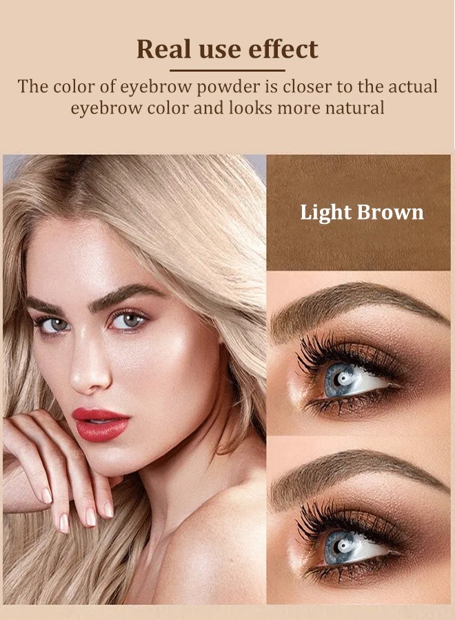 Generic （light brown）Multi-functional eyebrow powder for defining eyebrows and filling in hairline  - Image 4