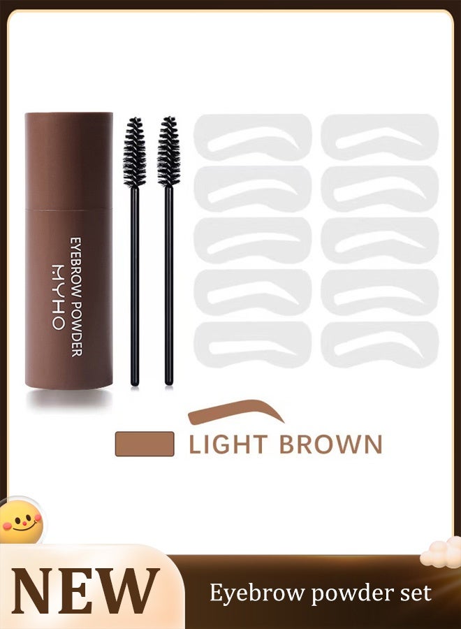 Generic （light brown）Multi-functional eyebrow powder for defining eyebrows and filling in hairline  - Image 1