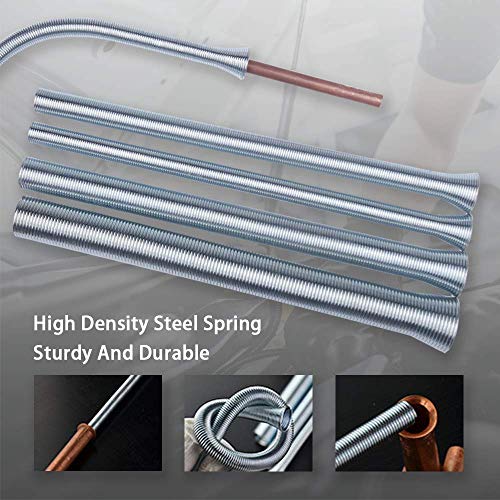 Wostore Spring Tubing Benders Kit for Pipe O.D. 1/4, 5/16, 3/8, 1/2, and 5/8 Inch 5 in 1 Tube Bender Set - Image 3