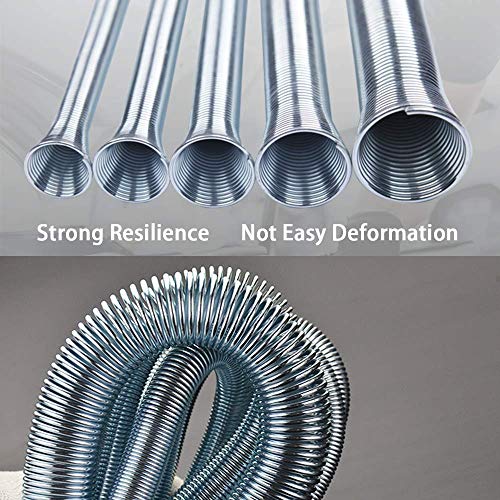 Wostore Spring Tubing Benders Kit for Pipe O.D. 1/4, 5/16, 3/8, 1/2, and 5/8 Inch 5 in 1 Tube Bender Set - Image 4