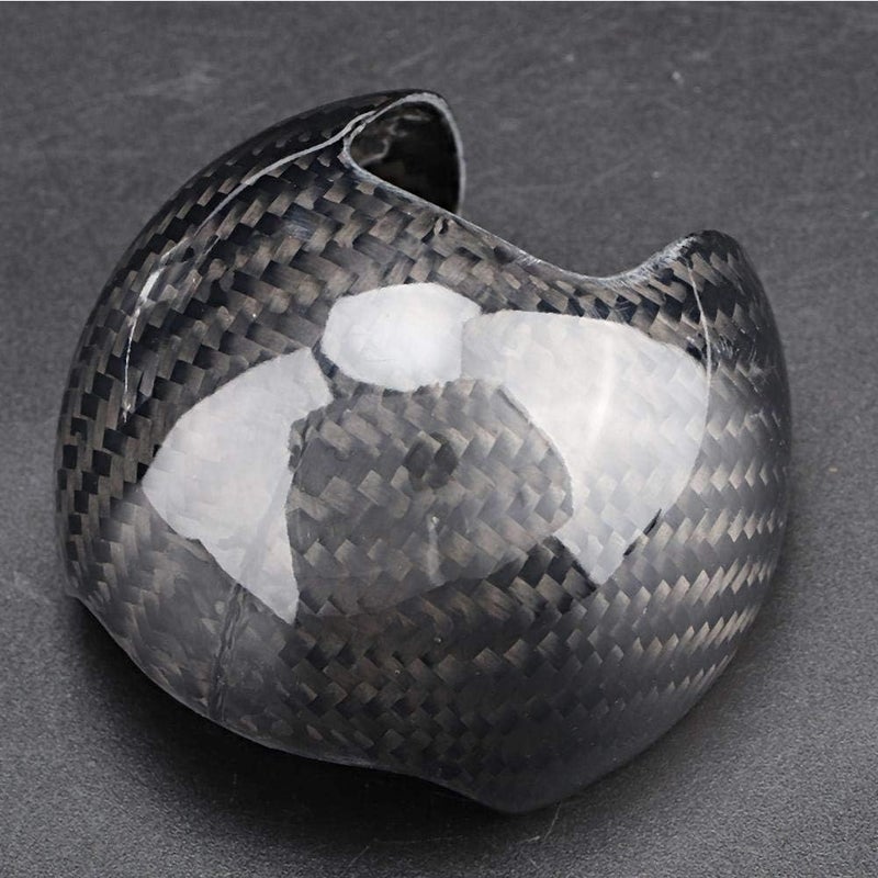 woobles Gear Shift Knob Cover , Car Carbon Fiber Gear Shift Knob Head Cover Fit for A3 S3 2012-2018 Left-Hand Driving - Image 5
