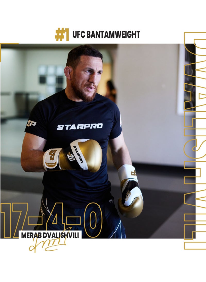 Starpro - T20 Boxing Gloves 8oz 10oz 12oz 14oz 16oz Vegan Leather Gloves for Training Sparring with Waterproof Lining Breathable Mesh Hand Protection - Image 1