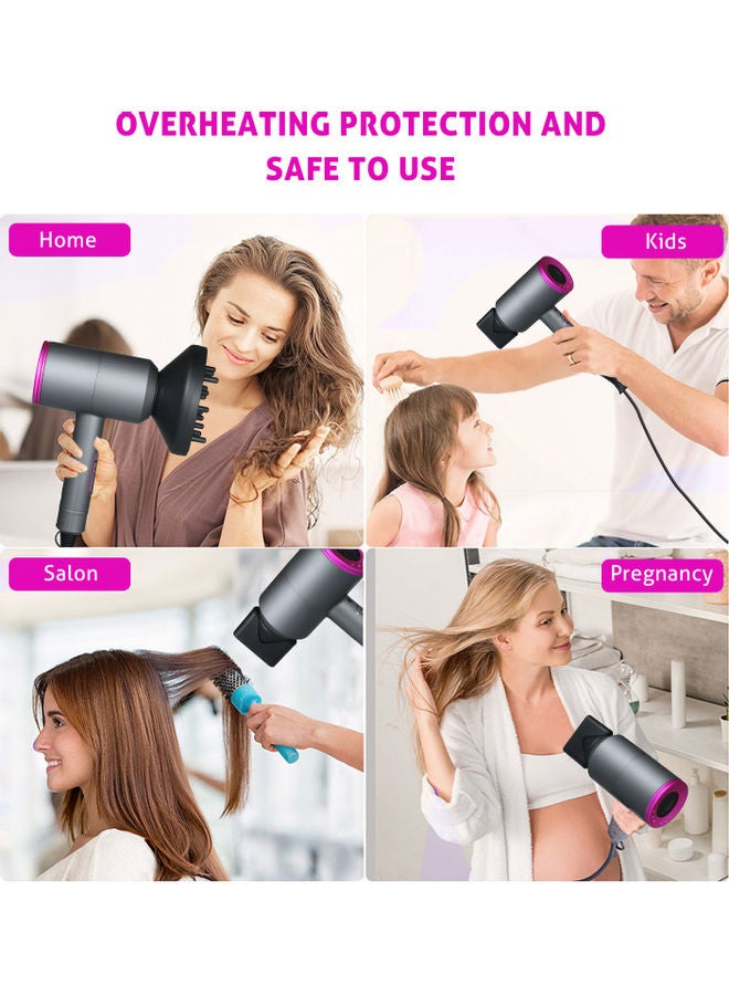 Portable Ionic Hair Dryer Multicolour 29x9.5x22cm - Image 4