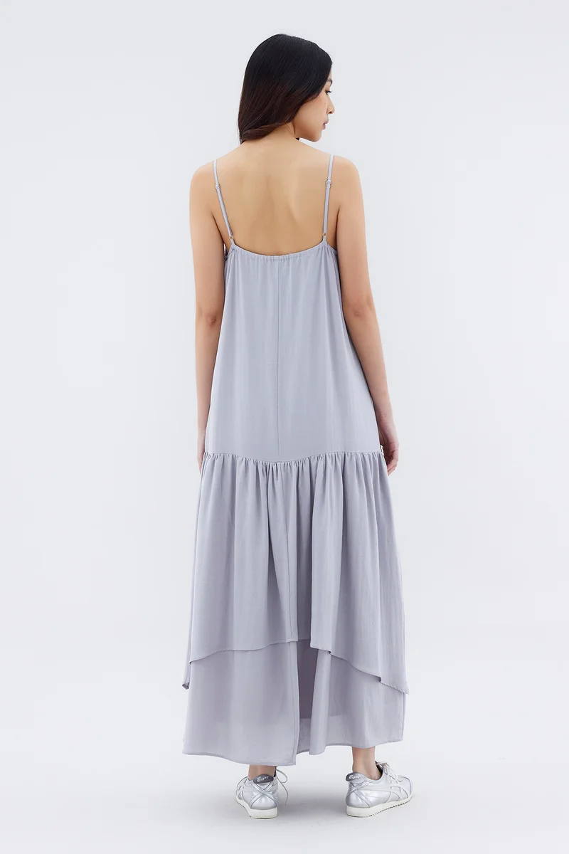 The Editor's Market Syphon Drop Waist Tier Dress