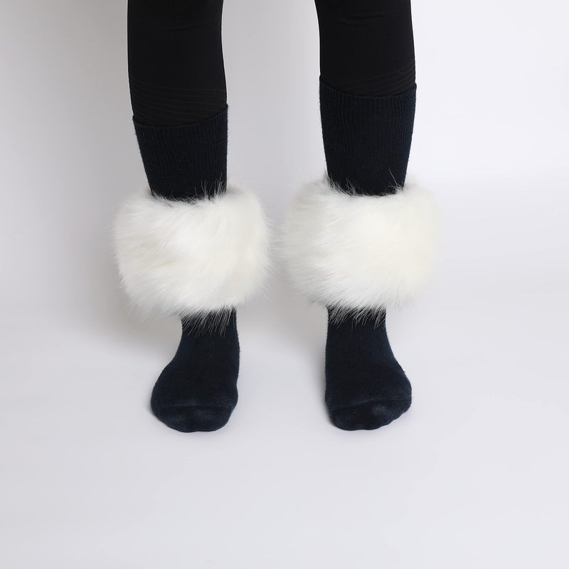 Dikoaina Faux Fur Wrist Cuffs- Winter Furry Bands Fox Fur Wrist Warmer,Arm Warmer, Leg Warmer, One Pair - Image 4