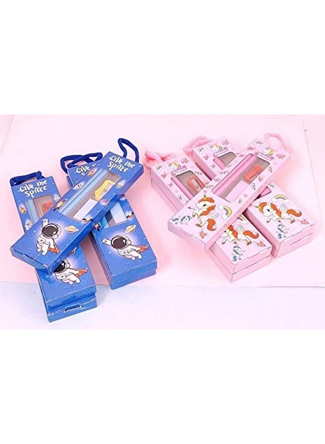 Tera13 TERA 13 Return Gifts for Kids Stationary Set (12 Pcs) Cartoon Stationary Items, Pencil, Eraser, Sharpener School Stationary Set for Girls & Boys Birthday Gifts - Image 4