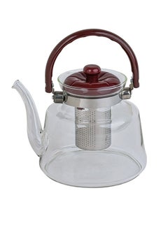 BASURRAH Transparent heat resistant glass teapot with infuser 