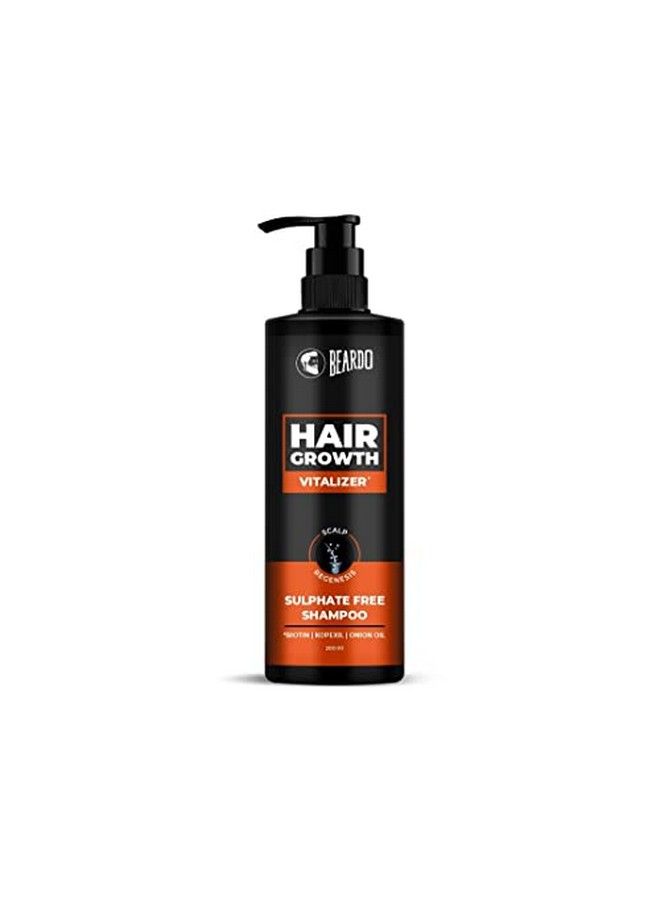BEARDO Hair Growth Vitalizer Shampoo For Men, 200 Ml ; With Biotin, Kopexil ; Promotes Hair Growth ; Reduces Hair Fall Control ; Sulphate And Paraben Free Shampoo ; Hair Fall Control Shampoo For Men  - Image 2