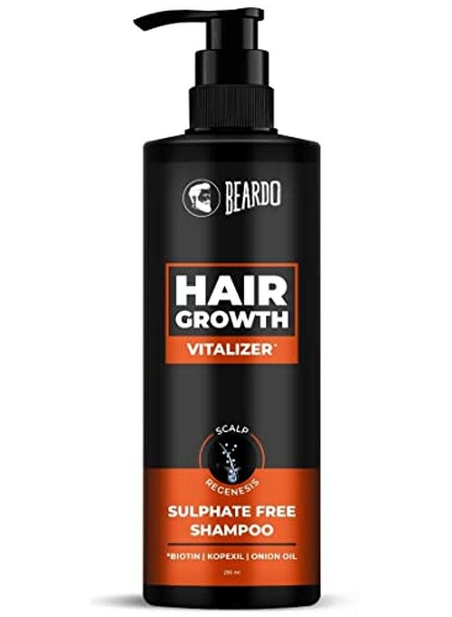 BEARDO Hair Growth Vitalizer Shampoo For Men, 200 Ml ; With Biotin, Kopexil ; Promotes Hair Growth ; Reduces Hair Fall Control ; Sulphate And Paraben Free Shampoo ; Hair Fall Control Shampoo For Men  - Image 1