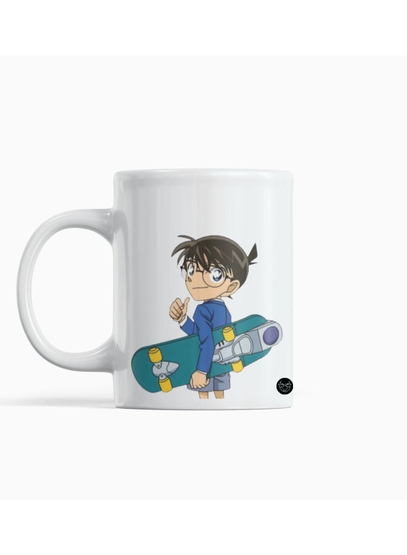Phone Planet White mug printed with Detective Conan design